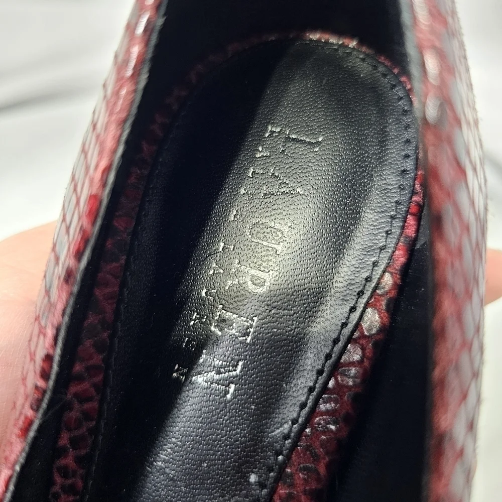 Lauren Ralph Lauren Sarina snake print high heels 8.5B